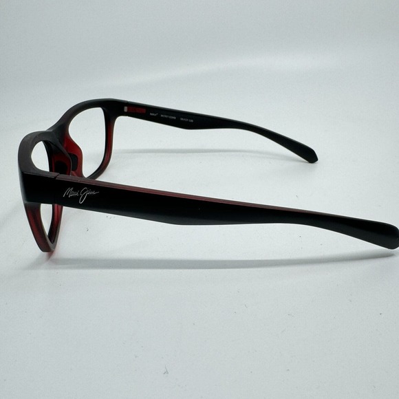Maui Jim Sunglasses Frame MJ767-02MB 56-17-135 SECRETS STG-BG Black/Red H10672 - Picture 2 of 7